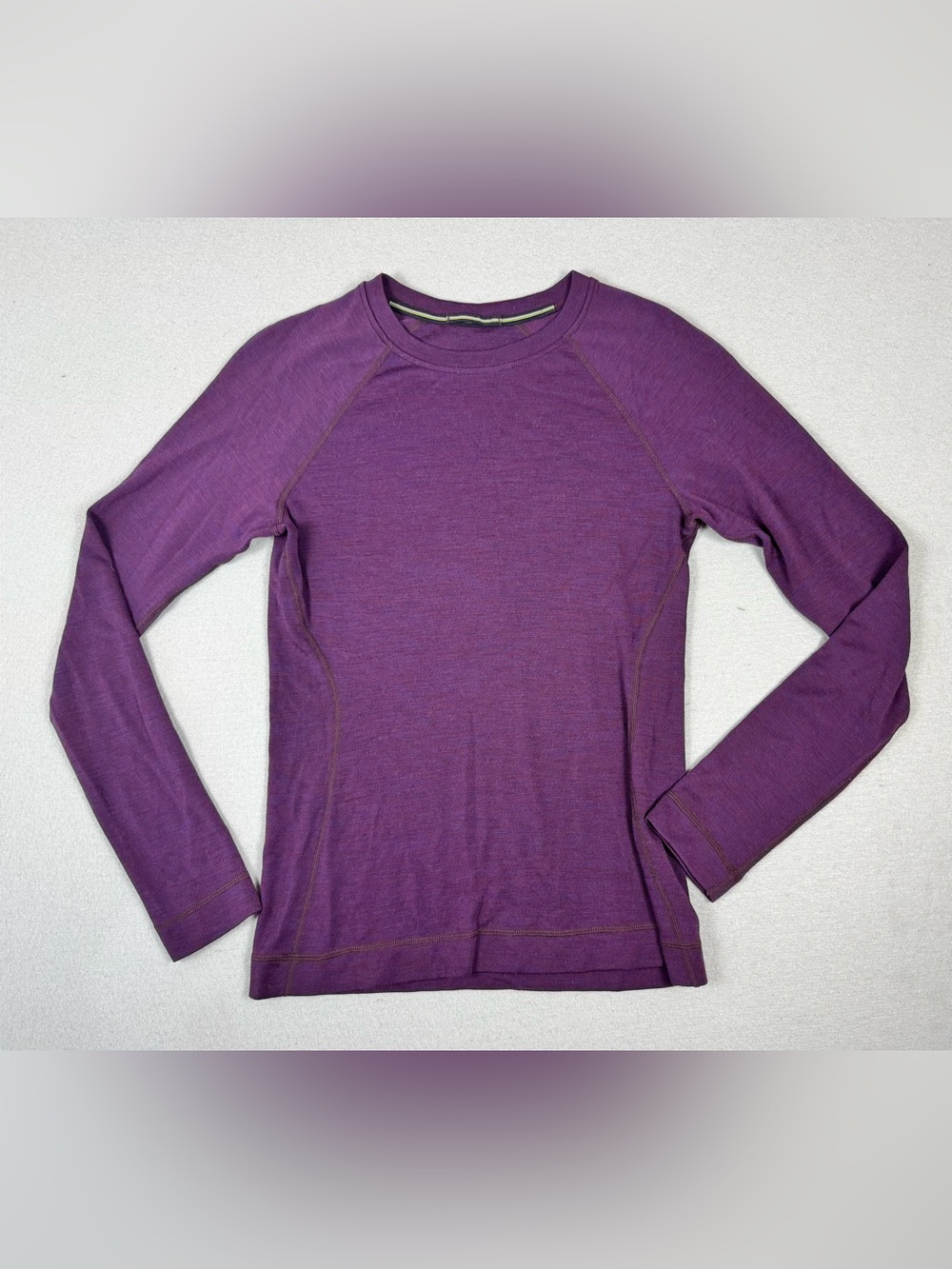 Smartwool Women’s Merino Crew Thermal Baselayer Long Sleeve Top In Purple Size M